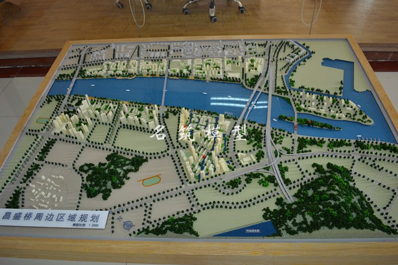 珠海昌盛橋周邊區域規劃模型